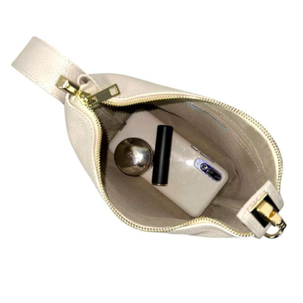 Bolso de de Piel de Grano Italiana con Asa Corta Original para Mujer