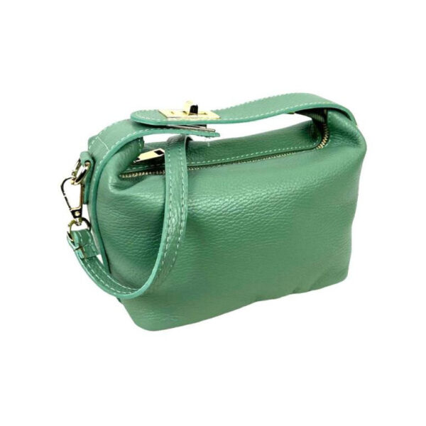 Bolso de de Piel de Grano Italiana con Asa Corta Original para Mujer