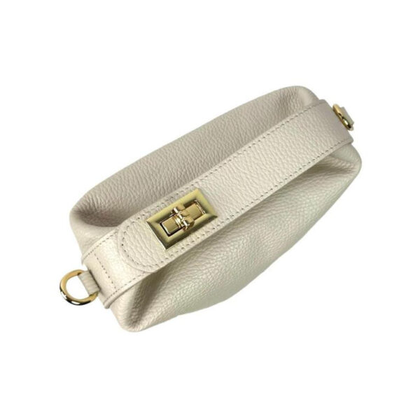 Bolso de de Piel de Grano Italiana con Asa Corta Original para Mujer