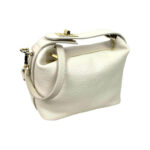 Bolso de de Piel de Grano Italiana con Asa Corta Original para Mujer