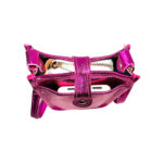 Mini Bolso de Piel con Compartimento Frontal para Mujer