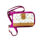 Mini Bolso de Piel con Compartimento Frontal para Mujer