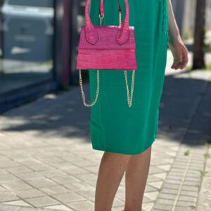 Bolso de Mano de Piel con Diseño Coco y Tamaño Compacto para Mujer