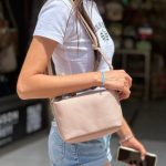 Bolso de de Piel de Grano Italiana con Asa Corta Original para Mujer
