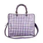 Amplio Bolso Sintético tipo Tote de Mujer con Asas Cortas y Cremallera