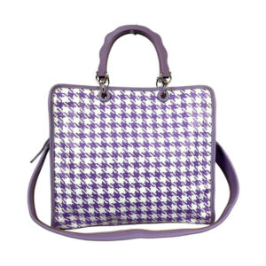 Amplio Bolso Sintético tipo Tote de Mujer con Asas Cortas y Cremallera