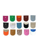 Monedero Compacto de Piel Italiana para Mujer con Cierre de Botón