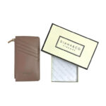 Tarjetero Sintético Compacto de Mujer con Caja y Bolsillo de Cremallera