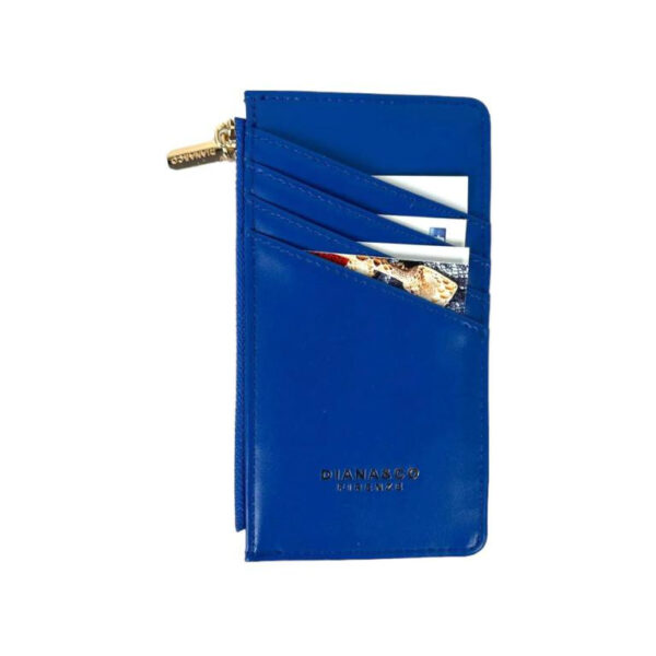 Tarjetero Sintético Compacto de Mujer con Caja y Bolsillo de Cremallera