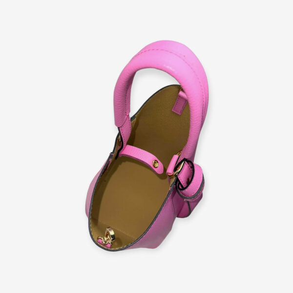 Bolso Tipo Cubo de Piel con Lazo Decorativo y Bolso Interior para Mujer