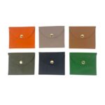 Monedero Compacto de Piel Italiana para Mujer con Cierre de Botón - Imagen 2