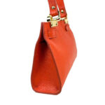 Bolso de Mano Compacto en Piel Italiana para Mujer con Tira Bandolera