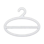 Percha ovalado para bufandas o fular de 17 cm transparente