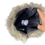 Bolso de Hombro Sintético con Pelito y 2 Asas Largas para Mujer