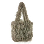 Bolso de Hombro Sintético con Pelito y 2 Asas Largas para Mujer