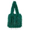 Bolso de Hombro Sintético con Pelito y 2 Asas Largas para Mujer