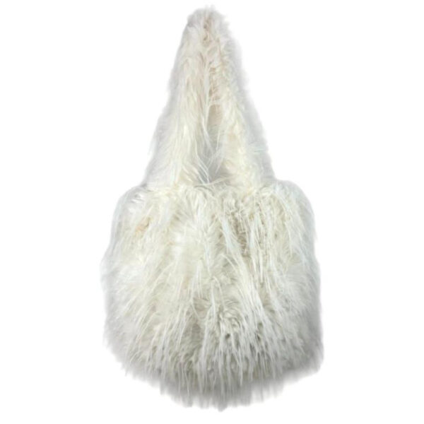 Bolso de Hombro Sintético con Pelito y 2 Asas Largas para Mujer