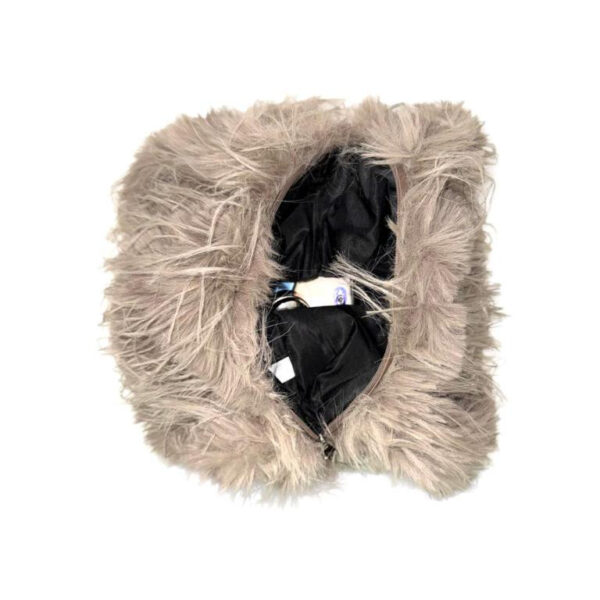 Bolso de Hombro Sintético con Pelito y 2 Asas Largas para Mujer