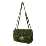 Bolso Bandolera de Piel para Mujer tipo Chanel con Pelito y Asas Ajustables