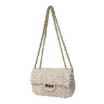 Bolso Bandolera de Piel para Mujer tipo Chanel con Pelito y Asas Ajustables