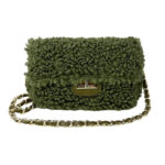 Bolso Bandolera de Piel para Mujer tipo Chanel con Pelito y Asas Ajustables