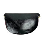 Riñonera de Piel con Estampado de Leopardo y Efecto Brillante para Mujer