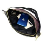 Riñonera de Piel con Estampado de Leopardo y Efecto Brillante para Mujer