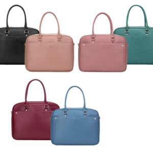 Bolso Sintético de Gran Capacidad y Bolsillos Exteriores con Botón para Mujer