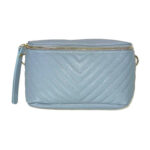 Bandolera-Riñonera de Piel Italiana para Mujer con Compartimento Interior