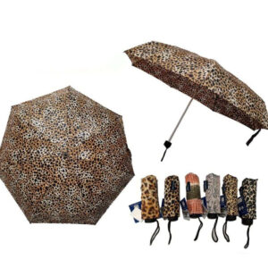 Paraguas Plegable Corto de Mujer con Diseño Original Animal Print