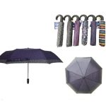 Bonito Paraguas Plegable y Corto con Mango Antideslizante para Mujer