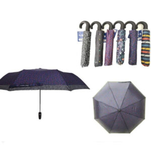 Bonito Paraguas Plegable y Corto con Mango Antideslizante para Mujer
