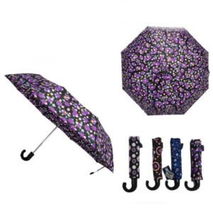 Colorido Paraguas Corto y Plegable de Mujer con Precioso Diseño