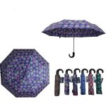 Precioso Paraguas Corto y Plegable de Mujer con Mango Antideslizante