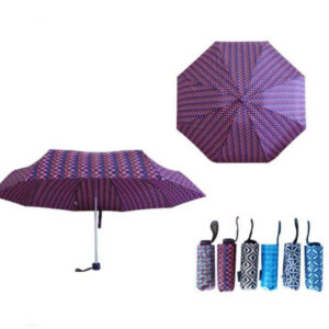 Paraguas Corto de Mujer con Mango Antideslizante y Resistente al Viento