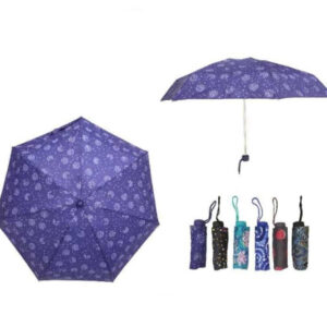 Paraguas Corto de Mujer Resistente al Viento y con Precioso Diseño