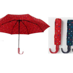 Paraguas con Funda y Diseño Lunares Ideal para Personas Mayores