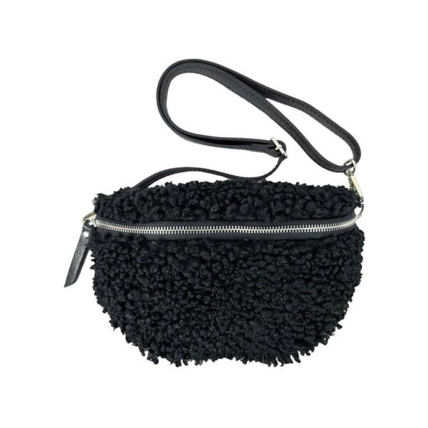 Riñonera de Borrego para Mujer con Cremallera y Gran Capacidad