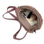 Riñonera de Borrego para Mujer con Cremallera y Gran Capacidad