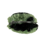 Bolso Sintético con Pelito, Cierre de Click y Asa Larga de Cadena para Mujer