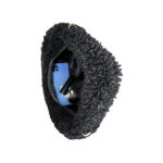 Bolso de Mano tipo Borrego de Viscosa con Cierre de Cremallera para Mujer