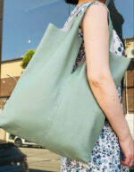 Bolso Shopper Universitario De Piel Italiana con Monedero Extra