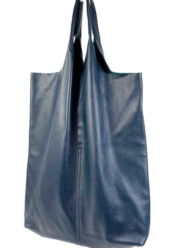 Bolso Shopper Universitario De Piel Italiana con Monedero Extra