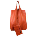 Bolso Shopper Universitario De Piel Italiana con Monedero Extra