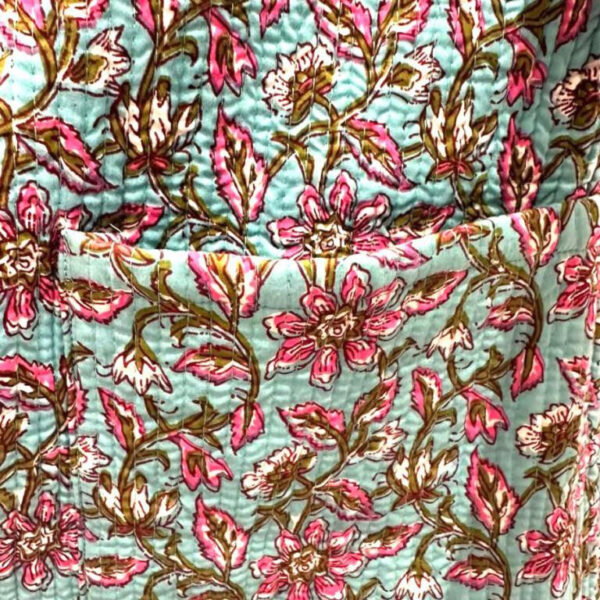 Kimono Artesanal, Étnico, Largo y Reversible de Algodón para Mujer