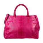 Bolso de Mano en Piel con Diseño de Serpiente y Gran Capacidad para Mujer