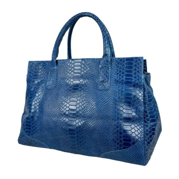 Bolso de Mano en Piel con Diseño de Serpiente y Gran Capacidad para Mujer