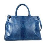 Bolso de Mano en Piel con Diseño de Serpiente y Gran Capacidad para Mujer