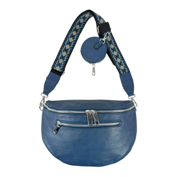 Amplia Riñonera Sintética de Mujer con Bolsillos Exteriores+Monedero Circular