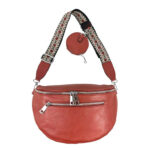 Amplia Riñonera Sintética de Mujer con Bolsillos Exteriores+Monedero Circular